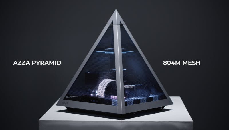 AZZA Launches the Airflow Optimized PYRAMID 804M MESH