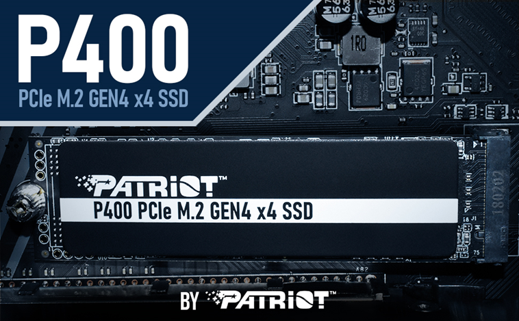 PATRIOT announces the availability of the P400 PCIe Gen4x4 m.2 SSD