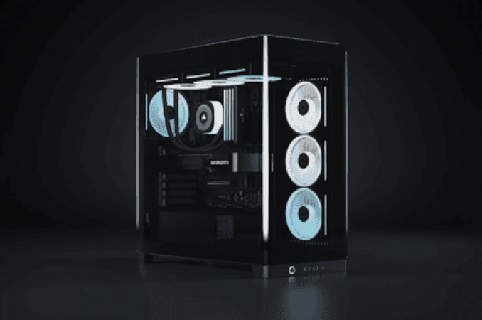 CORSAIR Introduces the FRAME 4500x with Wraparound Panoramic Glass for Showstopper PC Builds